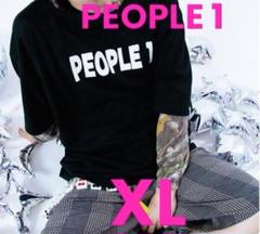 PEOPLE 1 ロゴTシャツ XL 黒❾NEE※Chevon※TOOBOE