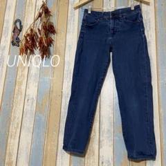 【UNIQLO 】デニム　ジーンズ　ショート丈　ストレッチ　M 綿