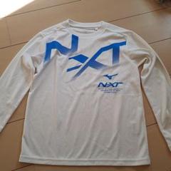 Mizuno NXT 長袖Tシャツ ホワイト/ブルー
