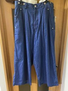 美品✨ Y's ヨウジヤマモト 変形 デニム パンツ 春夏 薄手 インディゴ 7oz TWO-TONE DENIM 5POCKET WIDE PANTS(S Indigo): S'YTE｜THE