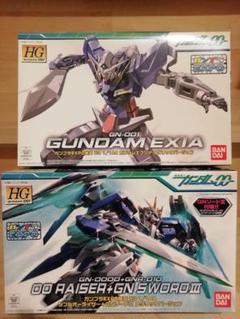 ガンプラEXPO限定 HGガンダムエクシアとダブルオーライザー メタリック2体