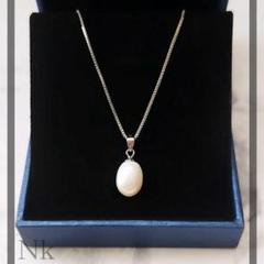 184Nq【高品質✨】ネックレス　一粒パール　淡水真珠　冠婚葬祭　上品　ホワイト 184Nk【高品質✨】ネックレス 一粒パール 淡水真珠 冠婚葬祭