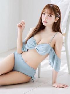 sugar ハイウエストビッグラメリボン&ビジューキャミソールビキニ 2点セット ビキニ】【水着】ハイウエストビッグラメリボン&ビジュー