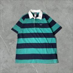 Patagonia オーガニックコットン ワイドボーダー ラガーシャツ XL 緑
