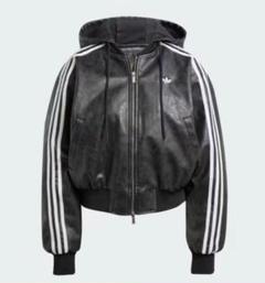 超美品！アディダス 革服 ジャケット 短いジャケット juj57-1.jpg