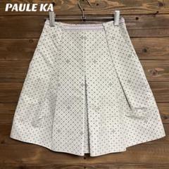 ♦︎【ポールカ】PAULE KA 総柄フレアスカート S