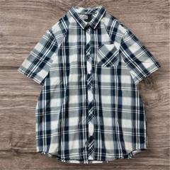 【インポート古着】O'NEILL メンズ　シャツ　チェック柄　ロゴ　ステッチ