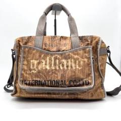 美品 galliano ガリアーノ 2way ボストンバッグ ニュース