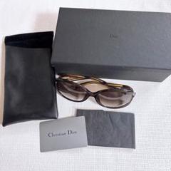 Christian Dior サングラス ブラウン ケース付き - メルカリ