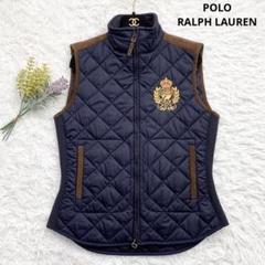 送料無料 ギフト POLO RALPH LAUREN キルティングベスト エンブレム 羊革 - メルカリ ジャケット・アウター