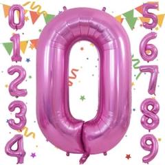 数字風船 ナンバーバルーン 大きい 90㎝ バルーン 0 誕生日 お祝い 飾り