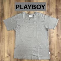 PLAYBOY Tシャツ Vネック古着プレイボーイ サイズL