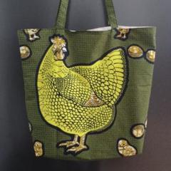 【肩掛け可能】ハンドメイド/トートバック/アフリカン/アフリカ布⑥