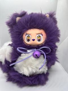 Zimomo 紫色の九尾狐の九尾狐 LABUBU　ふわふわ 超かわいい