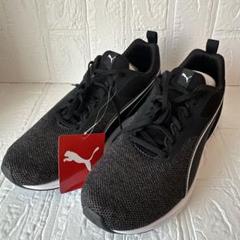 未使用タグ付【PUMA】コメットワイドSOFTFORM+ ブラック 27㎝