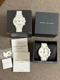 新品　美品　マークジェイコブス　スマートウォッチ　時計　ベージュ 値下【新品電池交換済み】マークジェイコブス ハイブリッド