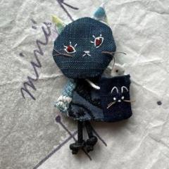 ミナペルホネン　シーバード、ねこブローチ anone-anone ブローチ - minä perhonen