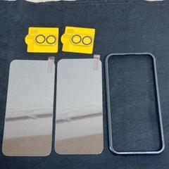 iPhone 16Plus 保護フィルム カメラ保護　2枚セット　ガイド枠