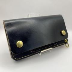 いいネット通販 - 全国送料無料でお届けします 丘染め黒 マチ/小判 universe YKK ロングトラッカーウォレット 財布・ケース・小物入れ