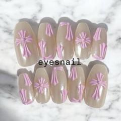 ネイルチップオーダー クロム クロムネイル ネイルチップ ピンク