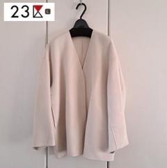 MANTECOリバー ショート コート（ノーカラーコート）｜23区