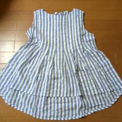サマンサモスモス　ストライプ ノースリーブブラウス