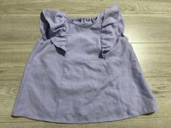 GU 薄紫 フリル タンクトップ 130