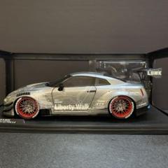 542 美品 GT-R R35 LBWKリバティウォーク 1/18ダイキャスト