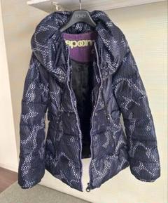 新品タグ付き SPOOM ダウンコート ロング丈 レオパード柄 ベロア ブラック 2025年最新】spoomの人気アイテム - メルカリ