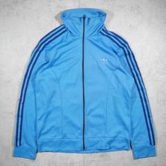 80s adidas アディダス 万国旗タグ トラックジャケット 青