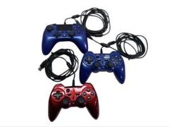PS3用 ホリパッド3 ターボプラス ブルー、レッド　PS4コントローラー
