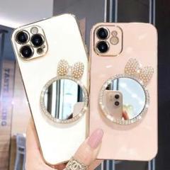 iphone7plus/8plusケース　ピンク　鏡ケース iphoneケース