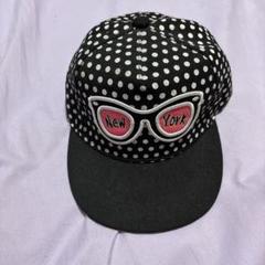 claire's ドット柄 New York サングラス　黒　キャップ　54cm