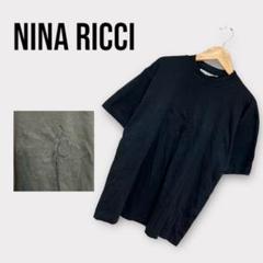 NINARICCI ニナリッチ　メンズ　刺しゅう　ロゴ Tシャツ　半袖　0