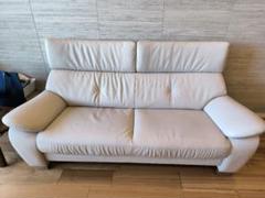 ◆煌ちゃん◆　カリモク　ソファ　2人掛けロング　ZW7322 ホワイト ◇煌ちゃん様専用◇ カリモク ソファ 2人掛けロング ZW7322