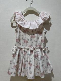petit main フラワープリント ワンピース水着