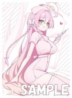 ミッドナイトブルー　ブルーアーカイブ　スリーブ　プレイマット　ナースハナコ ミッドナイトブルー ブルーアーカイブ スリーブ プレイマット