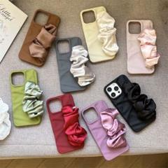 iPhone16ケース iPhoneケース サテン付き 多色展開