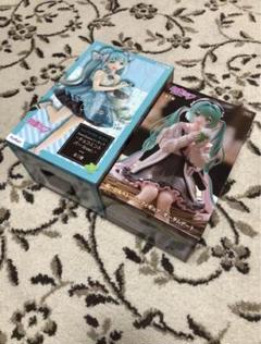 初音ミク フィギュア ２体 チョコミント パール ぬーどるストッパー ぬーすと