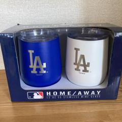 大谷翔平LAドジャースMLBホーム/アウェイ ステンレスワイングラス 2個セット 大谷翔平LAドジャースMLBホーム/アウェイ ステンレスワイン