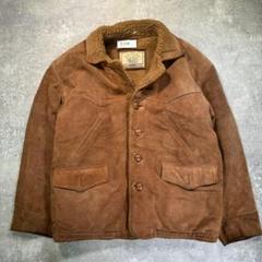 90s PACHA ウエスタンボアランチコート スエード【L】本革 ヴィンテージ