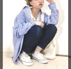 AZUL by moussy カジュアルシャツ ブルー