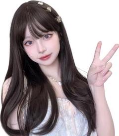 FESHFEN ウィッグ ロング カール 巻き髪 ウェーブ フルウィッグ かつら