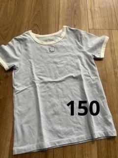 1回着　ケイトスペードニューヨーク　シンプルロゴTシャツ　150 ブルー