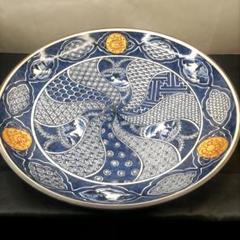 九谷焼　古九谷　金彩　色絵　絵皿　8寸皿　平皿　大皿　取り皿　盛り皿　5客　④ 希少!!】九谷造 色絵 豆皿 金彩 [松竹梅鳥文風景窓絵 粉彩人物絵