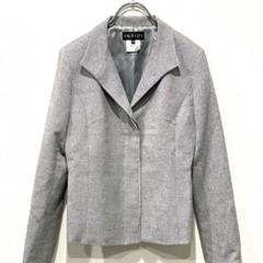 インディヴィ INDIVI　ノーカラージャケット 38 テーラージャケット