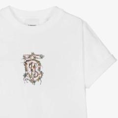 ラスト１【新品】BURBERRY バーバリー TBロゴ Tシャツ 白 140cm