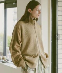soerte ジャガードドライバーズニット サイズ1 ソエルテ soerte（ソエルテ）の「Oversize jacquard drivers knit
