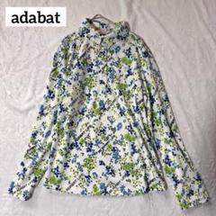 adabat 美品✨アダバット 長袖シャツ ゴルフシャツ 花柄 サイズ40 L