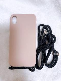★iPhone XR ケース　スマホショルダー　ピンク